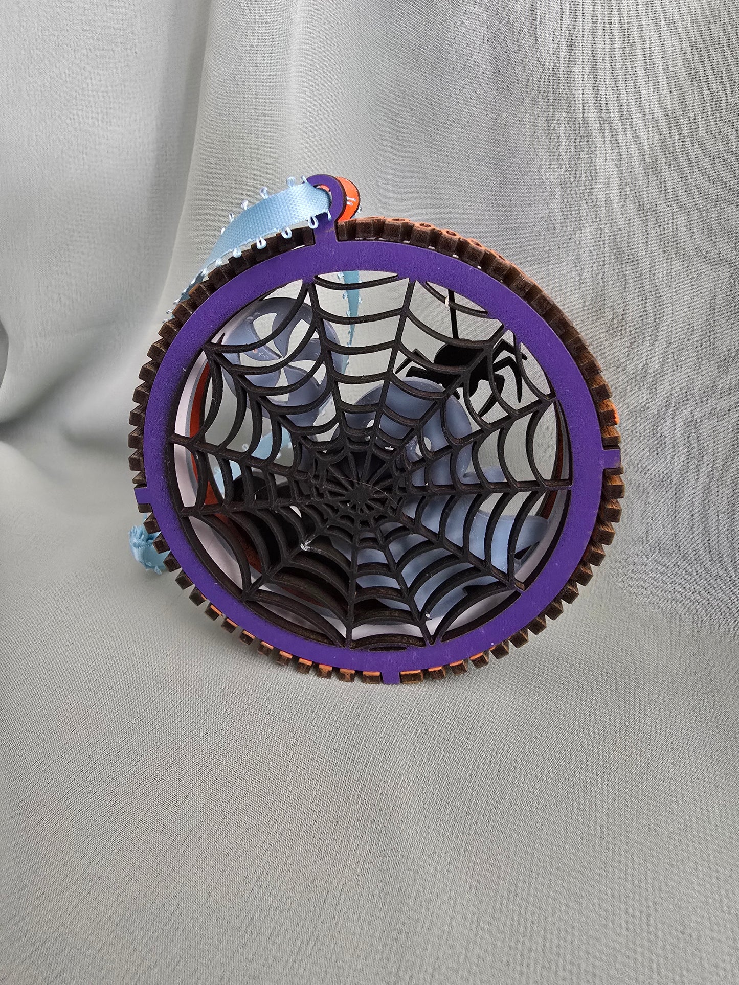 Halloween Decorations 3 Layers 3D Balls, Laser Cut Plywood, Painted