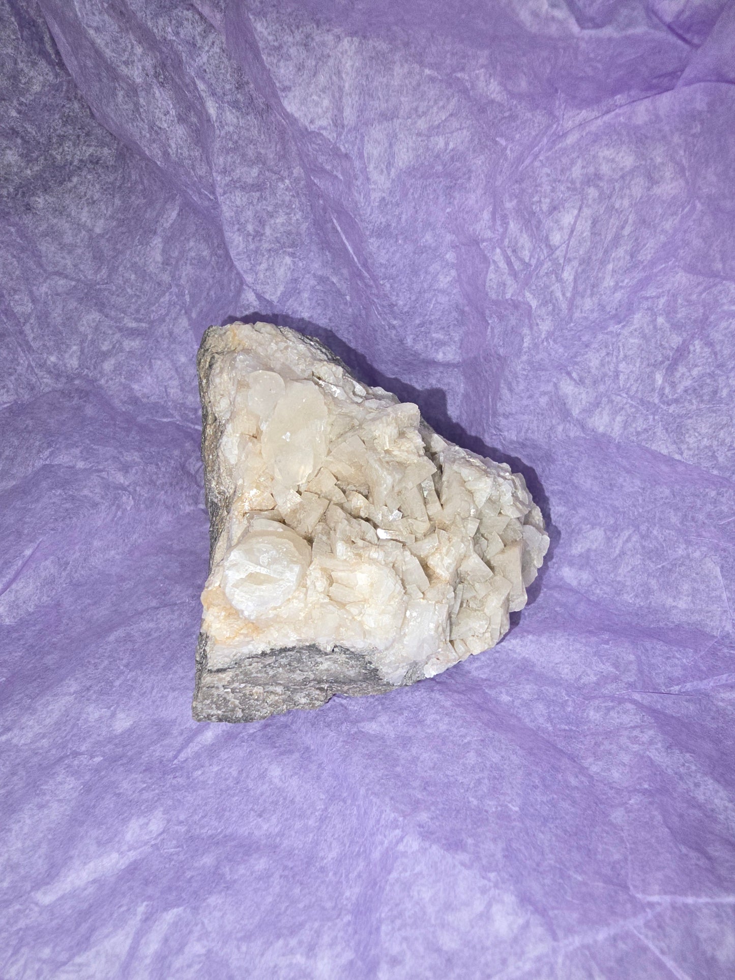 Dolomite with Calcite Crystal, Niagara County, New York