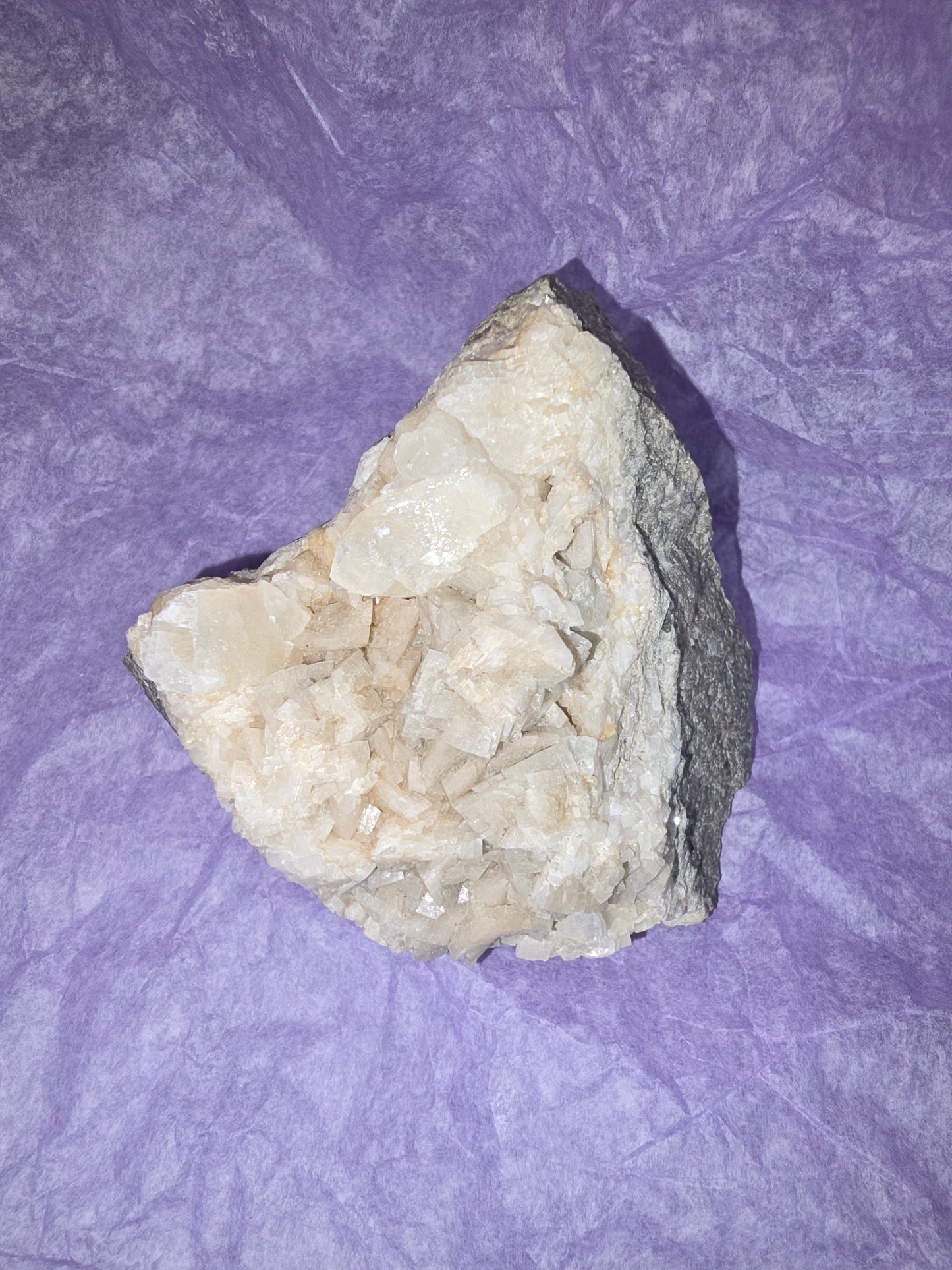 Dolomite with Calcite Crystal, Niagara County, New York