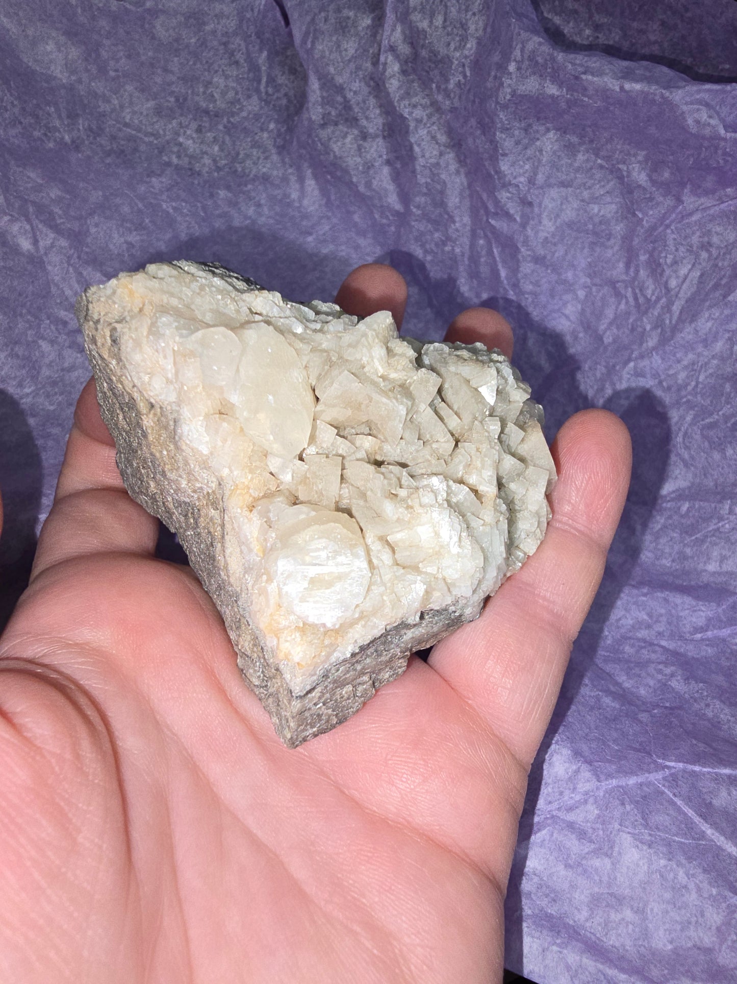 Dolomite with Calcite Crystal, Niagara County, New York